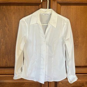 Calvin Klein Non-iron, White Blouse